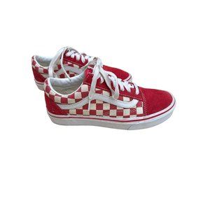 Vans Unisex Off The Wall 508182 Red Casual Shoes Sneakers Size M 5.5 W 7